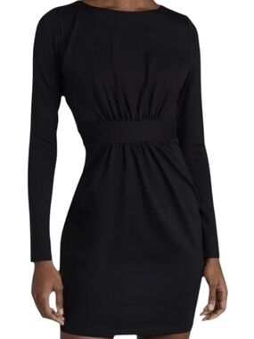 Susana Monaco Crew Tie Cut-Out Back Mini Dress – Olive Bodycon Stretch